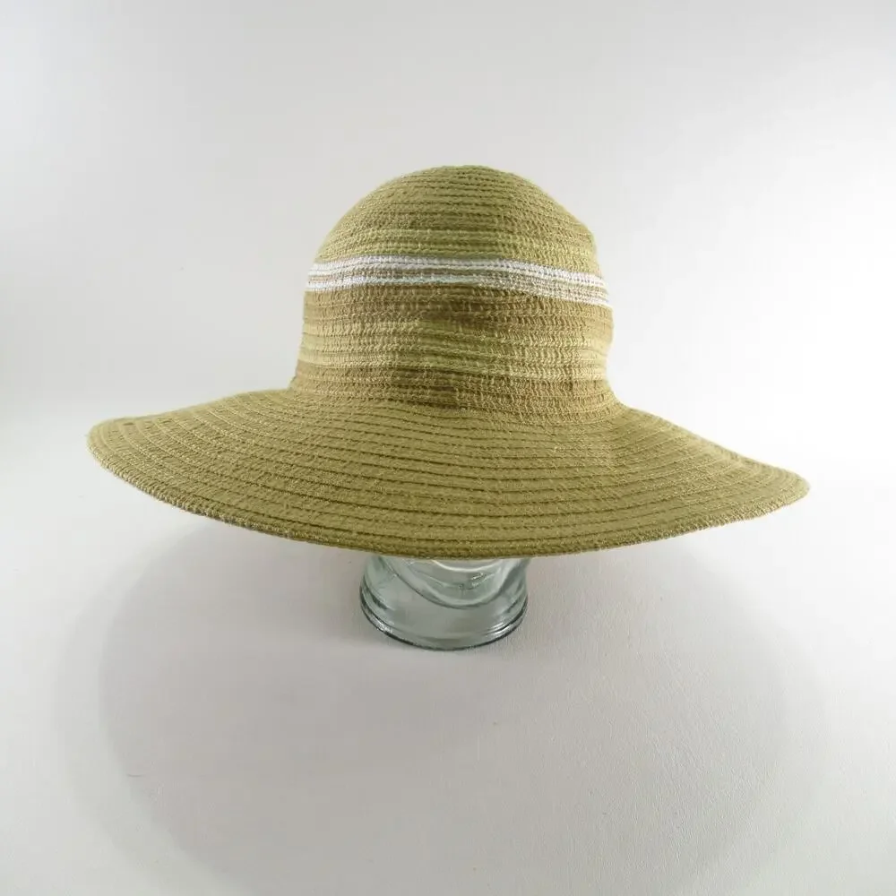Columbia Sun Hat Women One Size Large Summer Shade Pastel Striped Dome